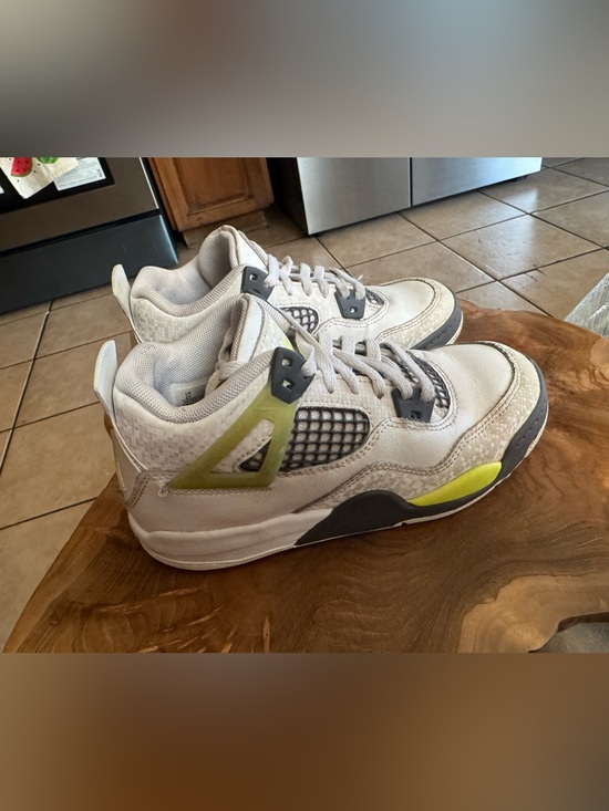 Jordan Other - Jordan Kids White and Lime Accent Sneakers